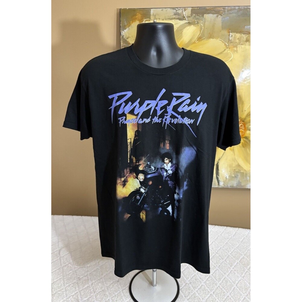 Prince Purple Rain Prince And The Revolution Graphic Black Shirt Men’s Size L